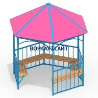 Беседка с лавками МАФ 4120 в Курске
