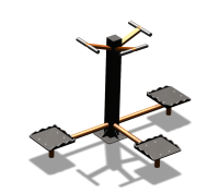 Уличный тренажер "Твистер тройной" УТ337 в Курске