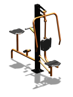 Уличный тренажер "Жим от груди Вело" УТ321 в Курске