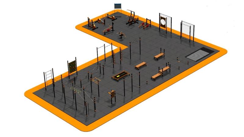 Дизайн проект спортплощадки Угловая в Курске