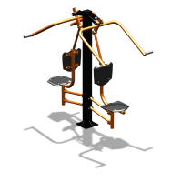 Уличный тренажер  "Верхняя тяга двойная"  УТ207 в Курске