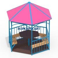 Беседка со столом, лавками и полом МАФ 4123 в Курске