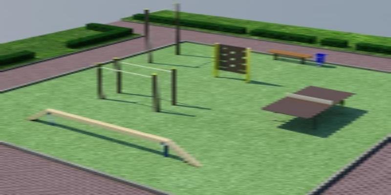 Проект спортплощадки мини спорт  в Курске