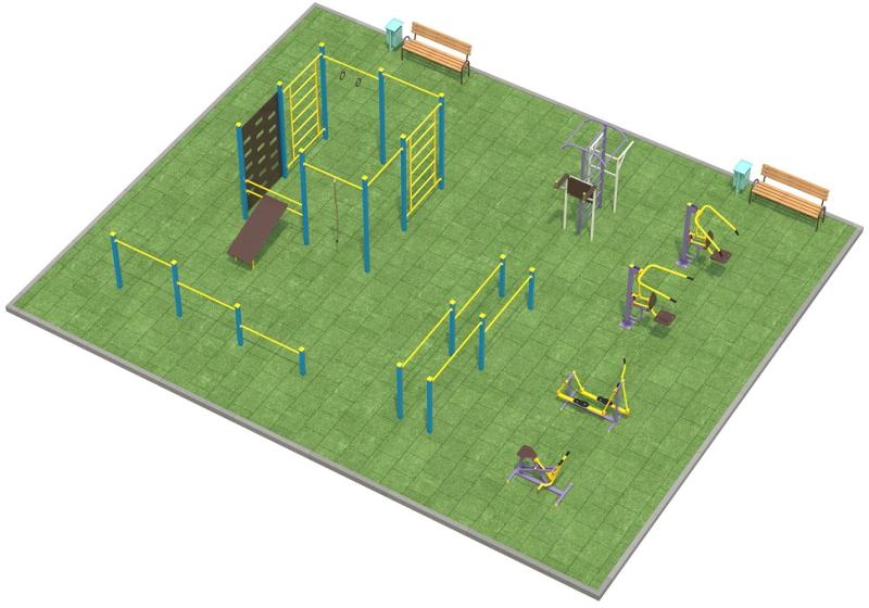 Проект спортплощадки 150 метров в Курске в Курске