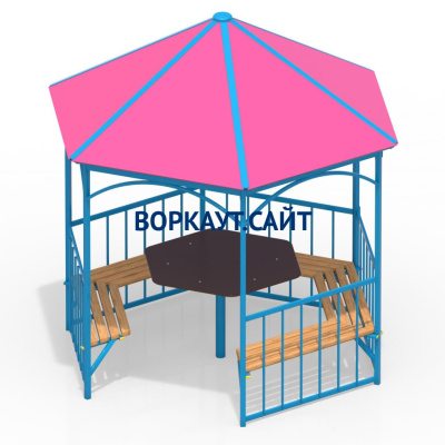 Беседка со столом и лавками МАФ 4121 в Курске