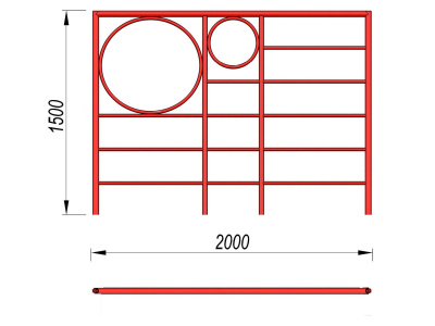 Шведская стенка с кольцами МАФ 3502 в Курске