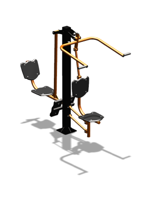 Уличный тренажер "Верхняя тяга Жим ногами" УТ322 в Курске