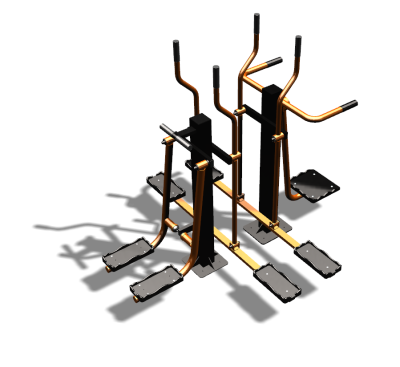 Уличный тренажер "Шпагат Маятник Лыжник двойной" УТ335 в Курске