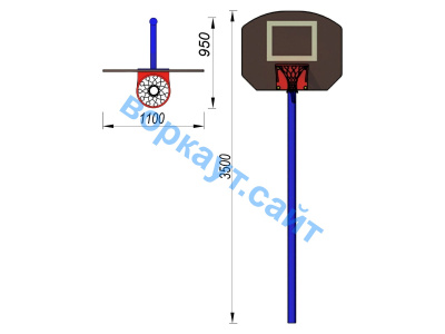 Баскетбольный щит СИО 3510 в Курске