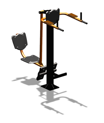 Уличный тренажер "Жим ногами Брусья Пресс" УТ329 в Курске