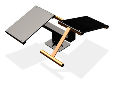 Уличный тренажер  "Скамья для пресса двойная"   УТ213 в Курске