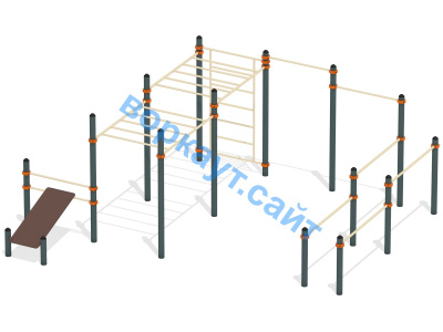 Спортивный комплекс воркаут ВС-50 в Курске