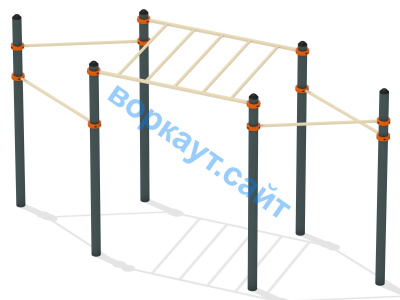 Турник разноуровневый с рукоходом ВС-26 в Курске