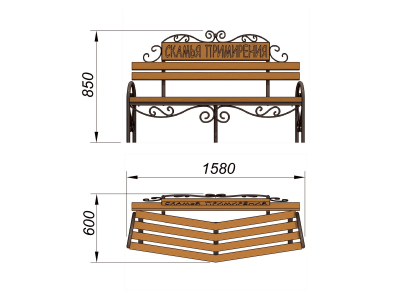 Скамья примирения МАФ 1610 в Курске