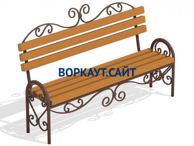 Лавочка кованная МАФ 1606 в Курске