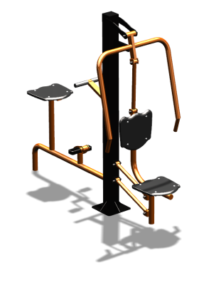 Уличный тренажер "Жим от груди Вело" УТ321 в Курске