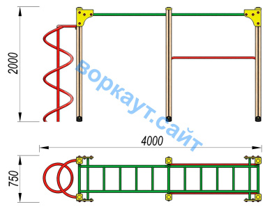 Детский спортивный комплекс ДСК 3104 в Курске