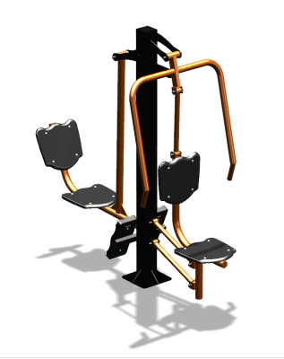 Уличный тренажер "Жим от груди Жим ногами" УТ304 в Курске