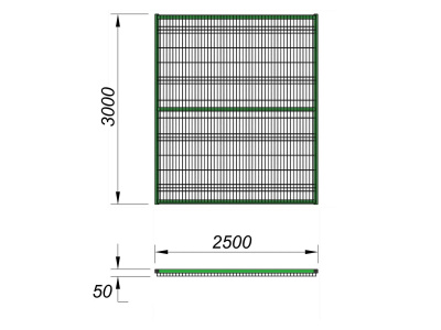 Ограждение спортивной площадки 2500х3000 МАФ 5103 в Курске