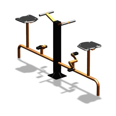 Уличный тренажер  "Вело двойной"   УТ211 в Курске