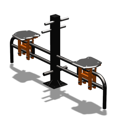 Уличный тренажер  "Каталка двойная"   УТ215 в Курске