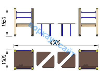 Детский спортивный комплекс Мостик ДСК 3114 в Курске