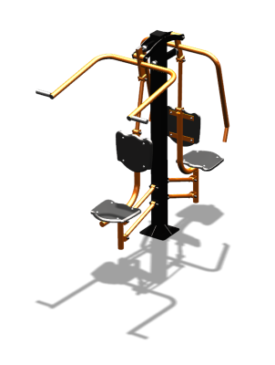 Уличный тренажер "Жим от груди Верхняя тяга" УТ314 в Курске