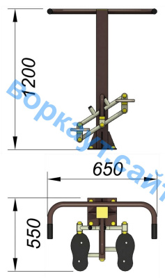 Уличный тренажер "Балансир" УТ 007 в Курске