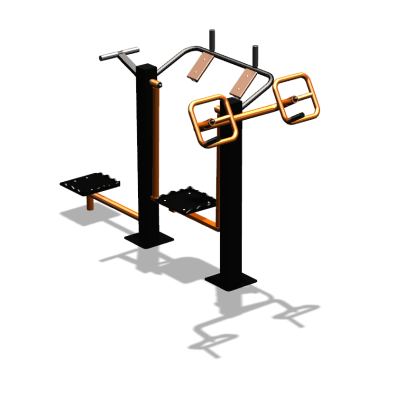 Уличный тренажер "Штурвал Пресс Супертвистер" УТ301 в Курске