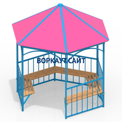 Беседка с лавками МАФ 4120 в Курске