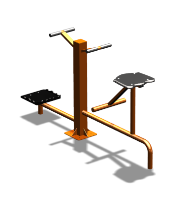 Уличный тренажер "Твистер стоя Твистер сидя" УТ323 в Курске