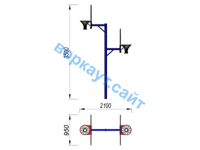 Баскетбольный щит двойной СИО 3511 в Курске