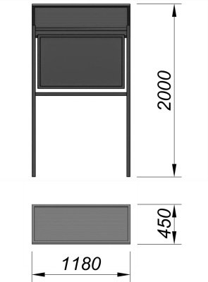 Информационный стенд МАФ 6006 в Курске