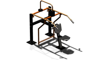 Силовой уличный тренажер  "Жим вверх сидя"  УТ403 в Курске