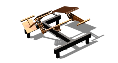 Силовой уличный тренажер  "Пресс Гиперэкстензия"  УТ420 в Курске