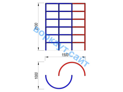 Шведская стенка полукруглая ДСК 3503 в Курске