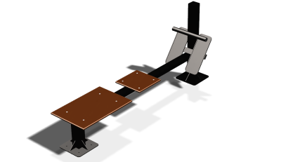 Силовой уличный тренажер  "Скамья для пресса"  УТ415 в Курске